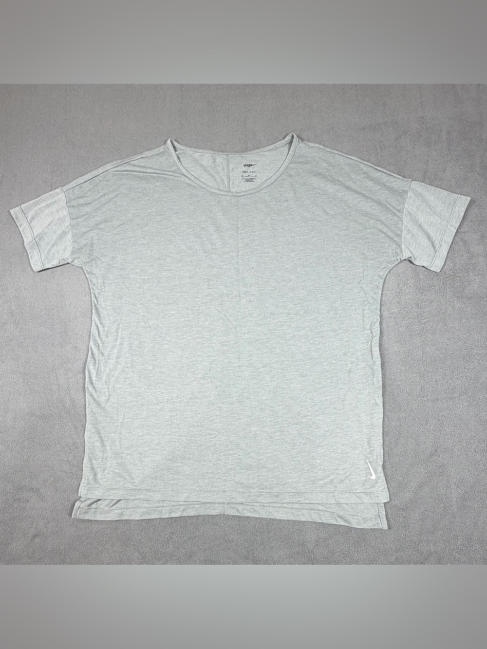 Nike Yoga Gray Short-Sleeve Crew Tee